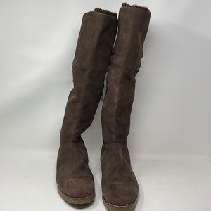 Lands Ends Brown Suede Boots/Size 8.5